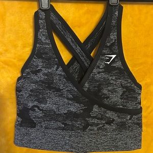 XS Camo Gym Shark Sports Bra